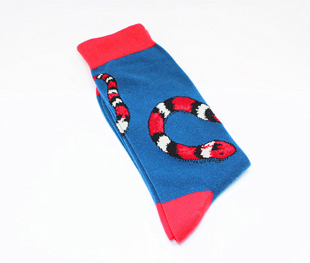 Harajuku Happy Men socks Funny Mens Sloth Sock Women animal fox chili Moustache sloths Novelty Sock combed cotton funny Socks
