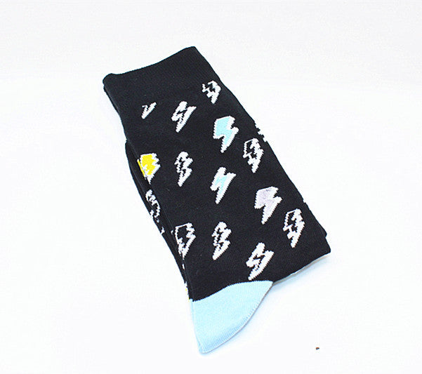 Harajuku Happy Men socks Funny Mens Sloth Sock Women animal fox chili Moustache sloths Novelty Sock combed cotton funny Socks