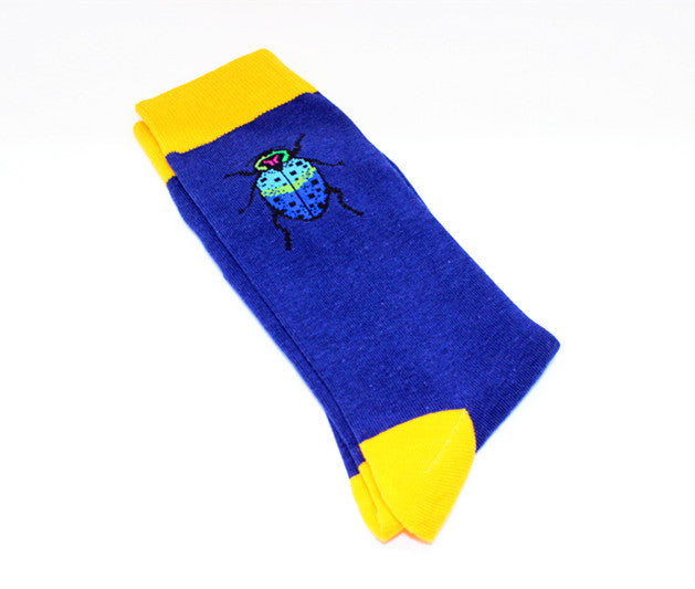 Harajuku Happy Men socks Funny Mens Sloth Sock Women animal fox chili Moustache sloths Novelty Sock combed cotton funny Socks