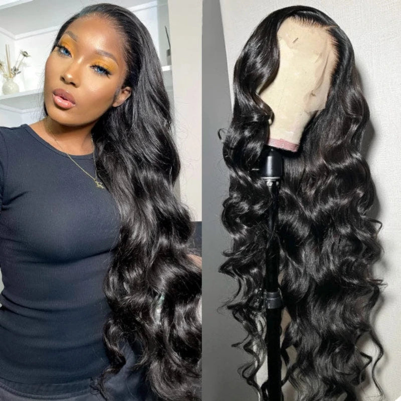 Body Wave Lace Front Wigs Human Hair Pre Plucked 13x4 HD Lace Frontal Wigs Human Hair 200 Density Glueless Wigs
