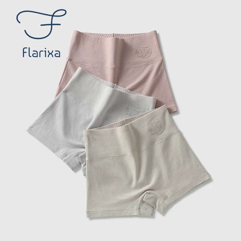 Flarixa 2 IN 1 High Waist Seamless Women Safety Shorts Hips Lift Women's Panties Cotton Boxer Under the Skirt Female Underwear