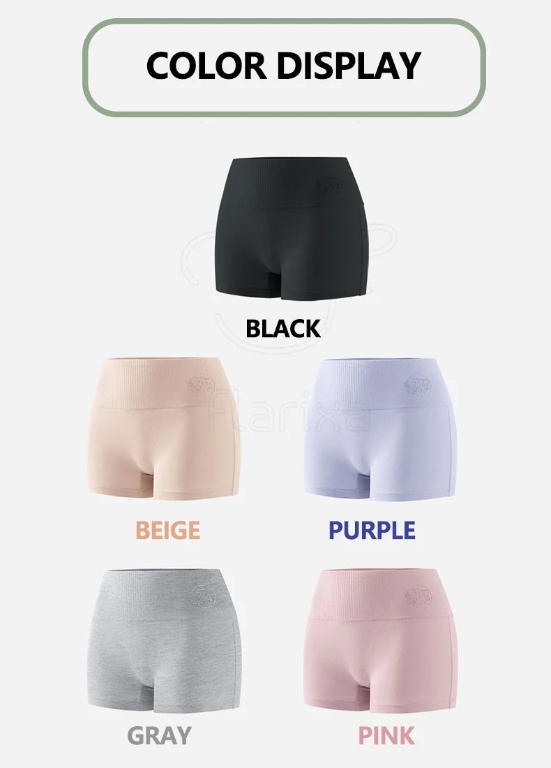 Flarixa 2 IN 1 High Waist Seamless Women Safety Shorts Hips Lift Women's Panties Cotton Boxer Under the Skirt Female Underwear