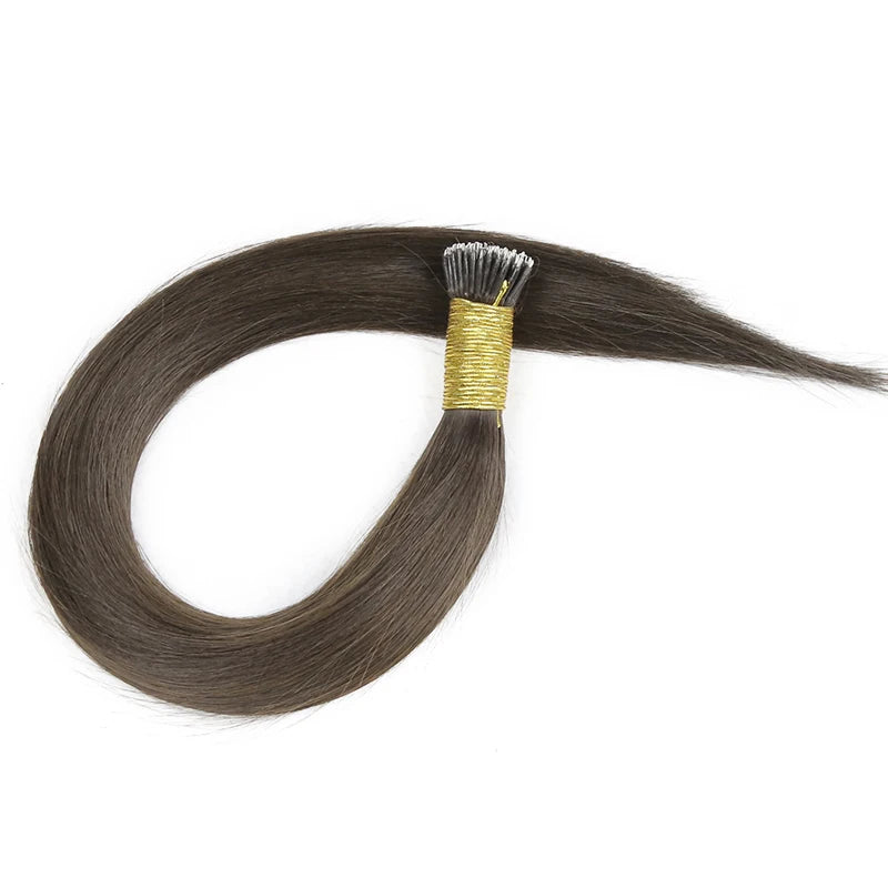 Straight Nano Rings Hair Extension 100% Natural Human Hair Extensions 0.8g/1g/ Strand 50pcs Fusion Hair Extension Ombre Blond