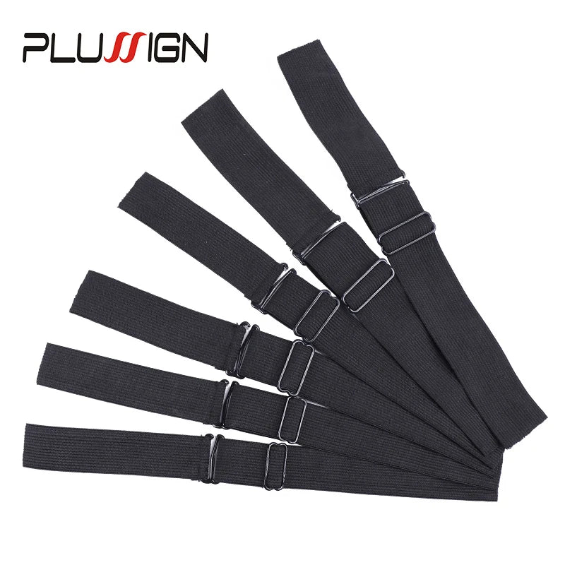 3Pcs 5Pcs Adjustable Elastic Band For Wigs Sewing Black Wig Band 2.5Cm, 3Cm, 3.5Cm Width Wig Accessories Wig Fixed Material