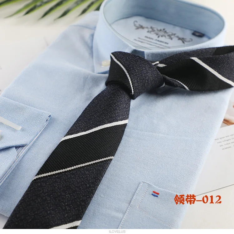 New Cotton Ties Fashion Stripe Dot Neck Tie for Wedding Business Suits Skinny Tie For Men Women Retra Slim Necktie Gravatas