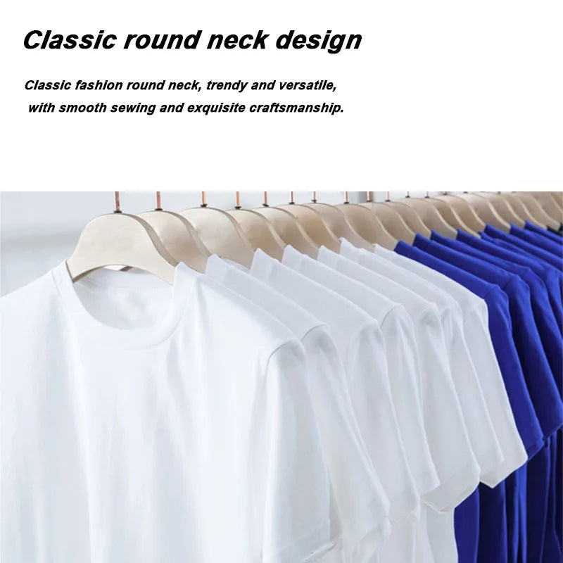 Summer Men's High Quality T-shirt 100% Cotton Funny Design Print Casual Loose Cool T-shirt Tee for Men T-shirt Top Male Clothing