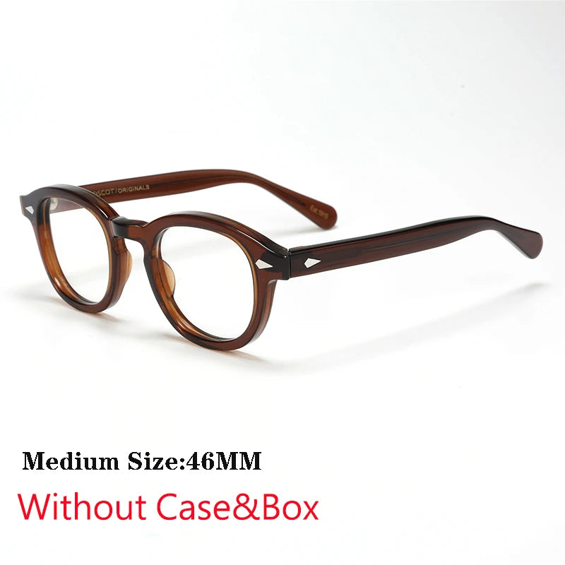 Optical Eyeglasses Frame Men Women Johnny Depp Vintage Glasses Computer Acetate Spectacle Frame For Male Clear Lens