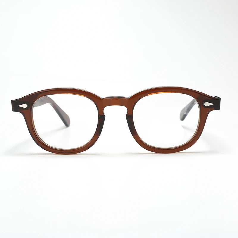 Optical Eyeglasses Frame Men Women Johnny Depp Vintage Glasses Computer Acetate Spectacle Frame For Male Clear Lens