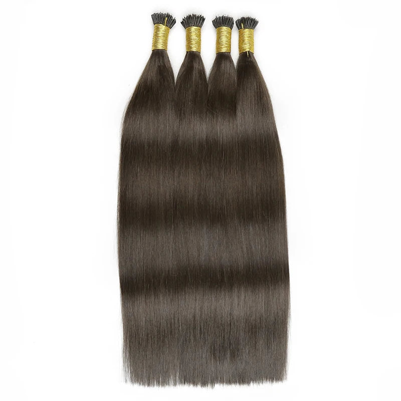 Straight Nano Rings Hair Extension 100% Natural Human Hair Extensions 0.8g/1g/ Strand 50pcs Fusion Hair Extension Ombre Blond