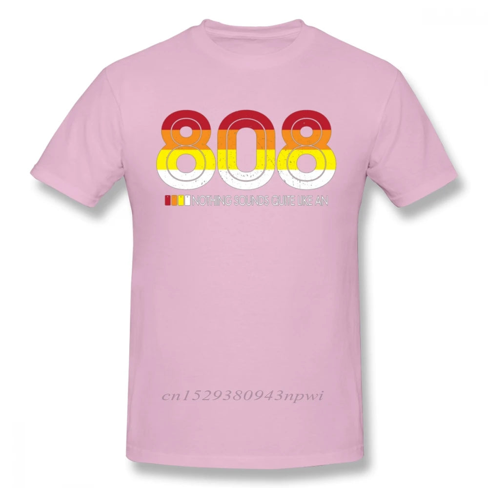 Novelty Male Roland TR 808 Tee Shirt Rock And Roll Drum Machine T Shirt Crewneck 100% Cotton T-Shirt