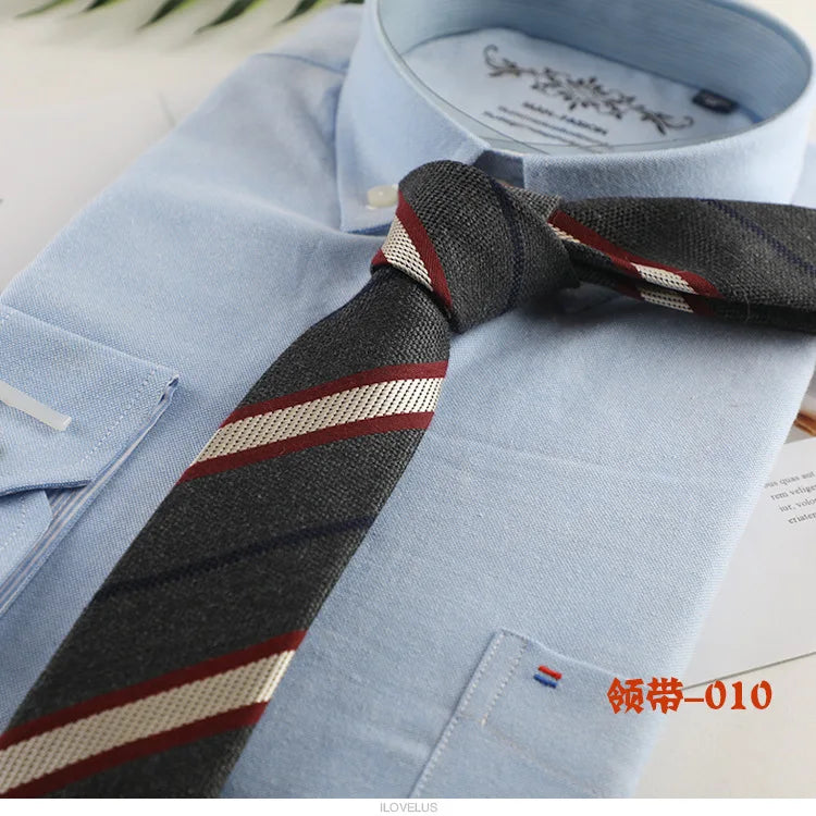 New Cotton Ties Fashion Stripe Dot Neck Tie for Wedding Business Suits Skinny Tie For Men Women Retra Slim Necktie Gravatas