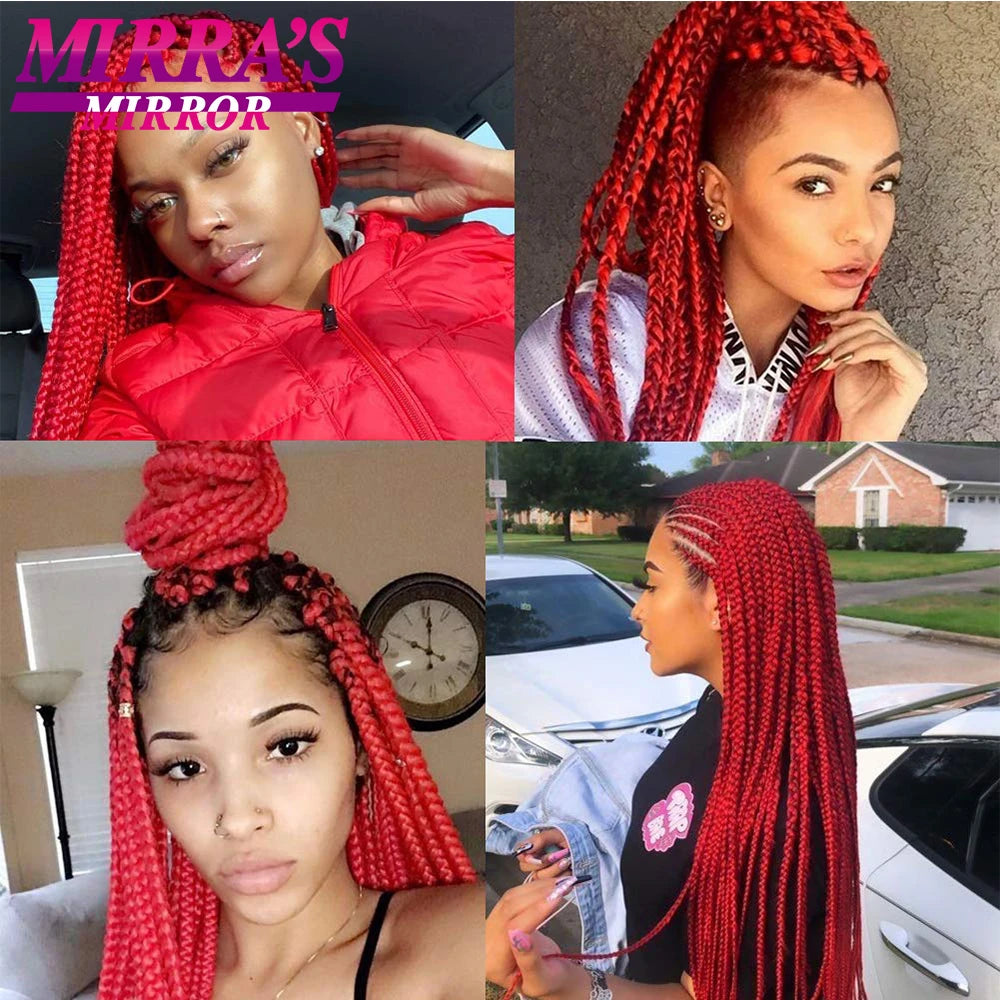 Pre-stretched Braiding Hair 26Inch 90G Synthetic Jumbo Hair Extensions for Crochet Braids DIY Pink Peach Red Yellow Fake Hair