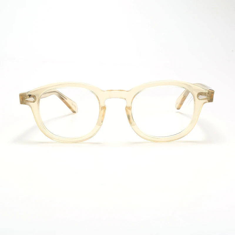 Optical Eyeglasses Frame Men Women Johnny Depp Vintage Glasses Computer Acetate Spectacle Frame For Male Clear Lens