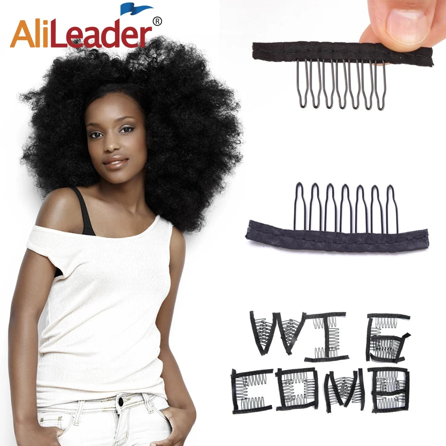 Alileader Wig Combs Lace Wig Clips Hair Clip Comb  Hair Weave Clips Comb For Hair Extensions For Wigs Popular Wig Making Tools