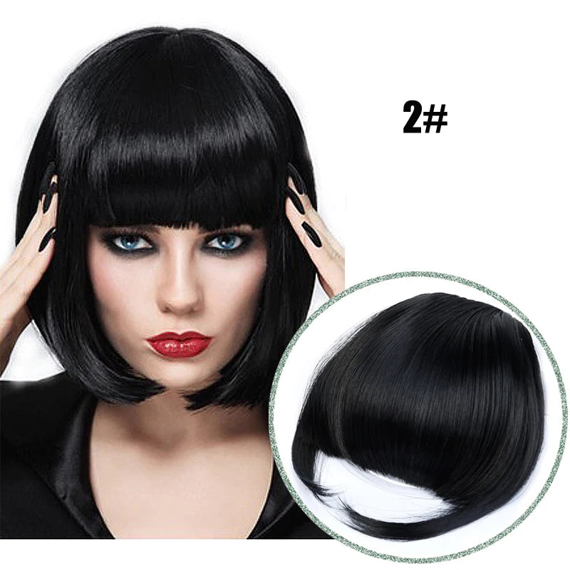 Fake 3D Air Bangs Hair Clip-In Extension Synthetic Fake Fringe Natural False hairpiece For Women Clip In Bangs