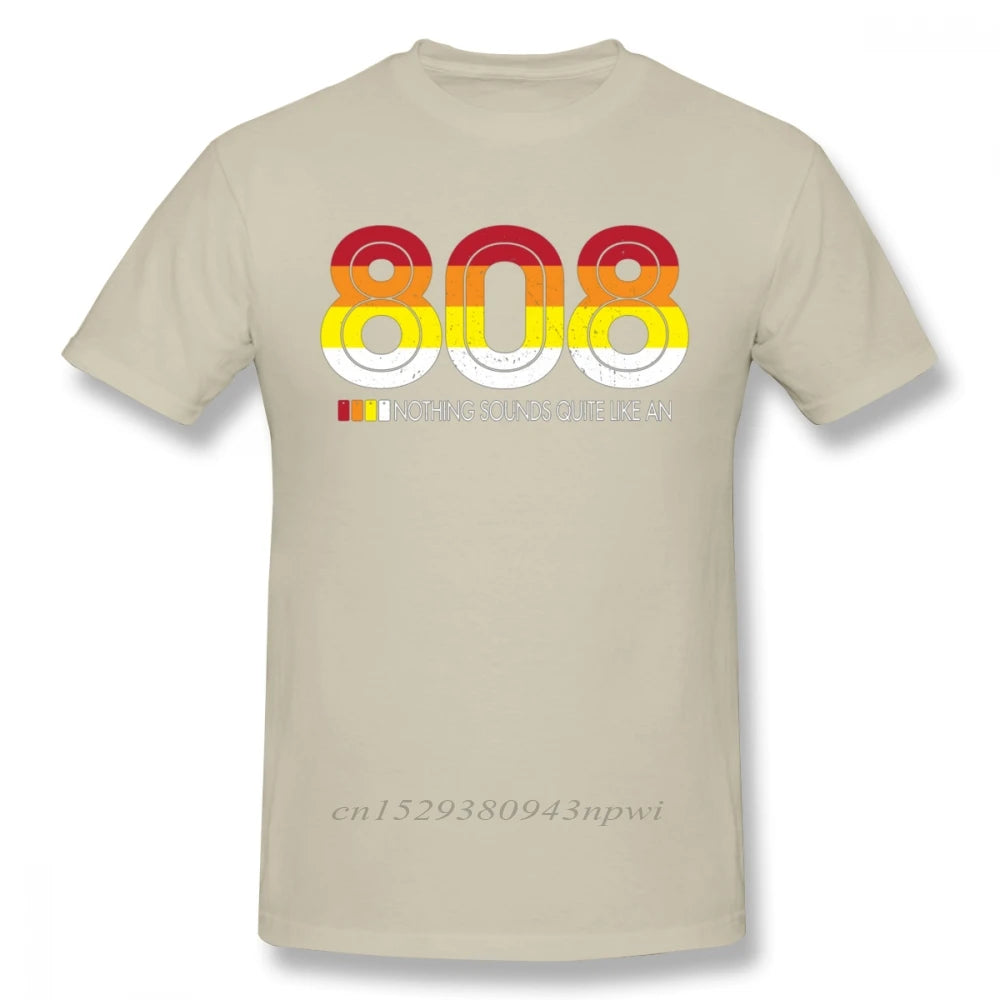 Novelty Male Roland TR 808 Tee Shirt Rock And Roll Drum Machine T Shirt Crewneck 100% Cotton T-Shirt