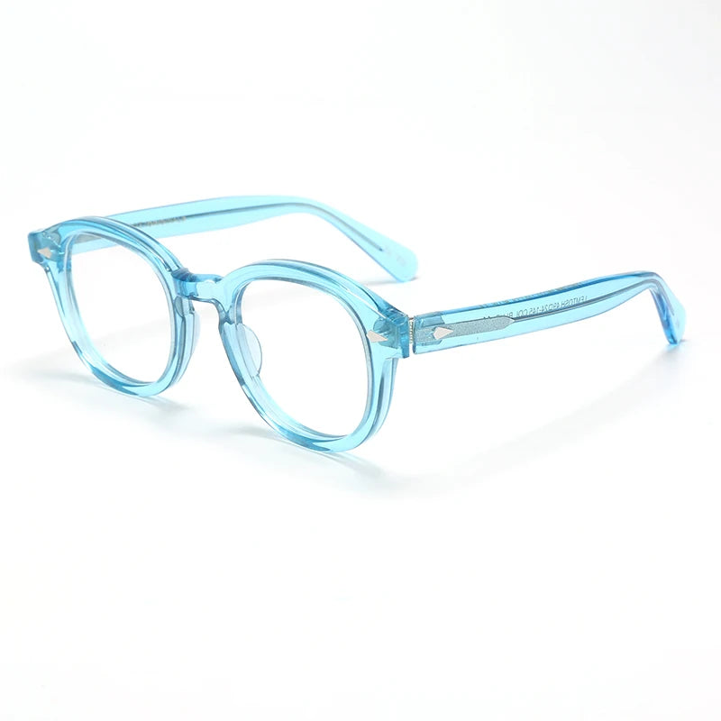 Optical Eyeglasses Frame Men Women Johnny Depp Vintage Glasses Computer Acetate Spectacle Frame For Male Clear Lens