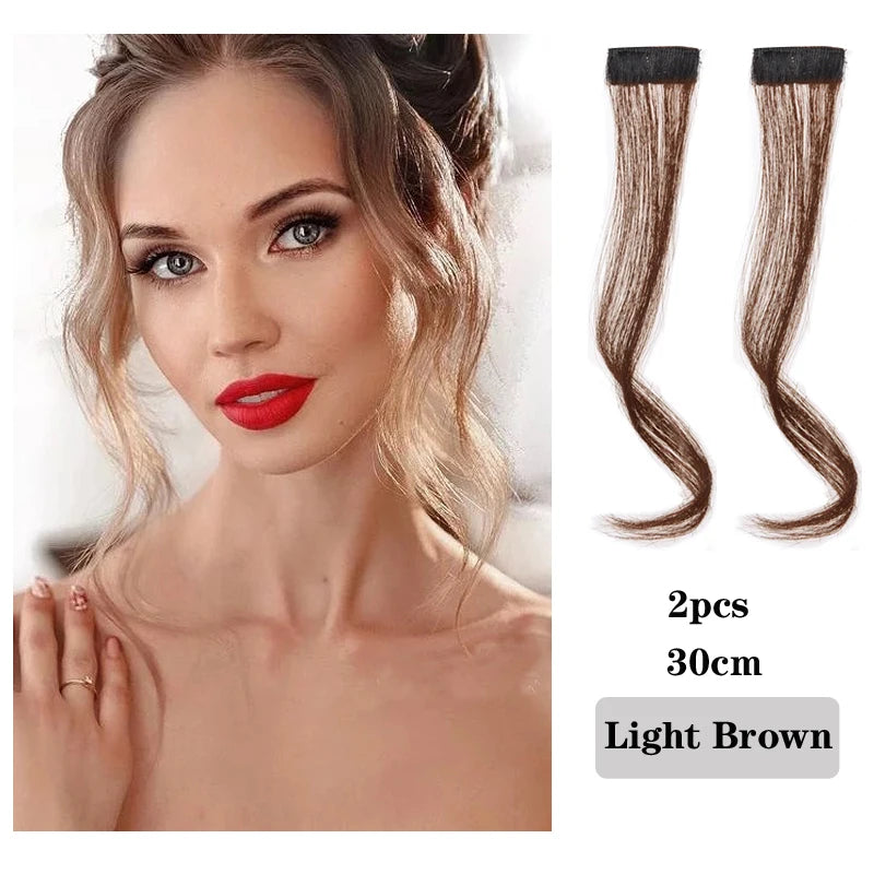 Fake 3D Air Bangs Hair Clip-In Extension Synthetic Fake Fringe Natural False hairpiece For Women Clip In Bangs