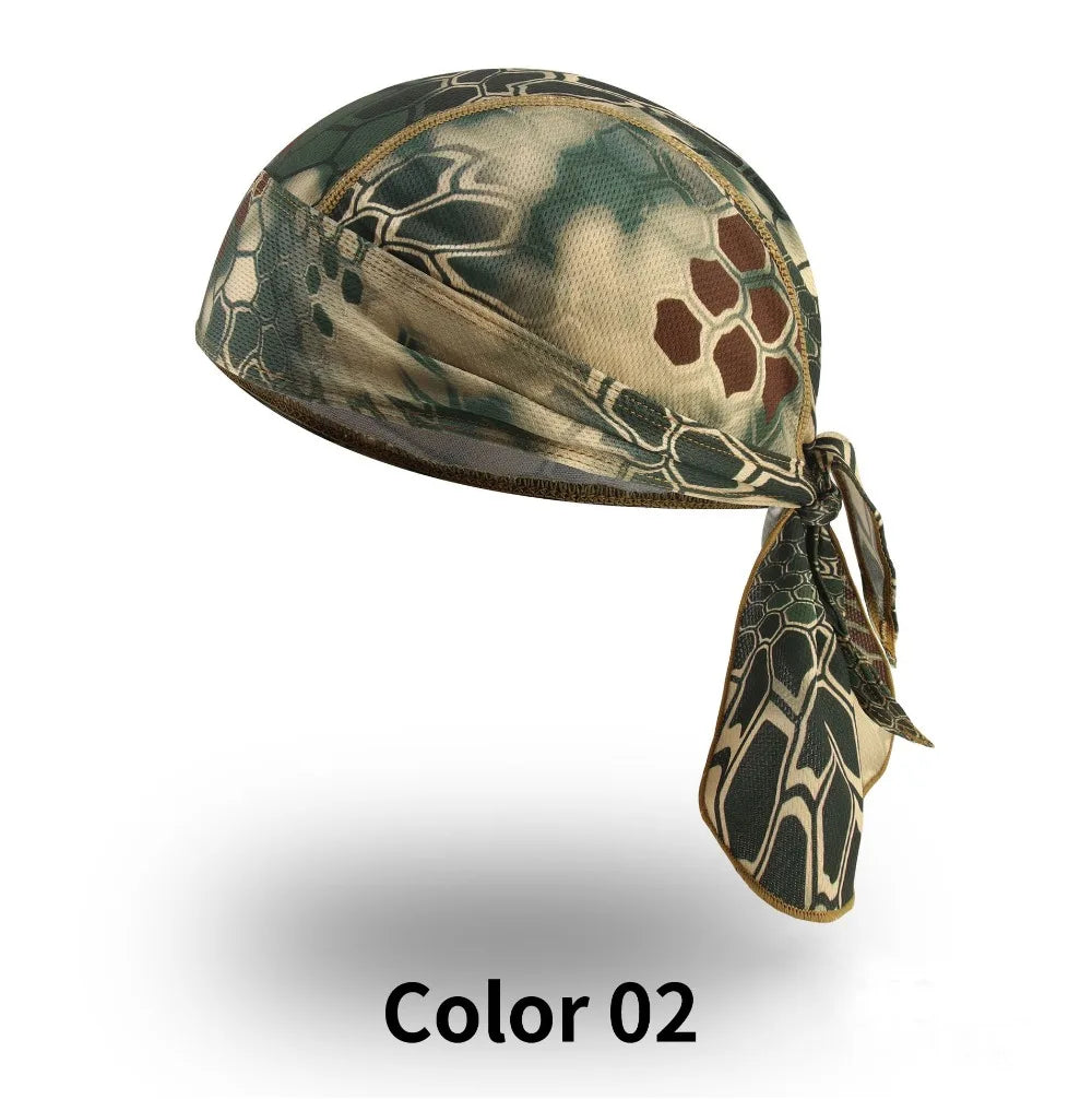 Headband Summer Scarf Men Printed Cycling Cap Sun Protection Camouflage Fishing Running Headscarf Hood Hiking Sport Women