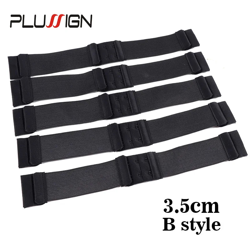 3Pcs 5Pcs Adjustable Elastic Band For Wigs Sewing Black Wig Band 2.5Cm, 3Cm, 3.5Cm Width Wig Accessories Wig Fixed Material
