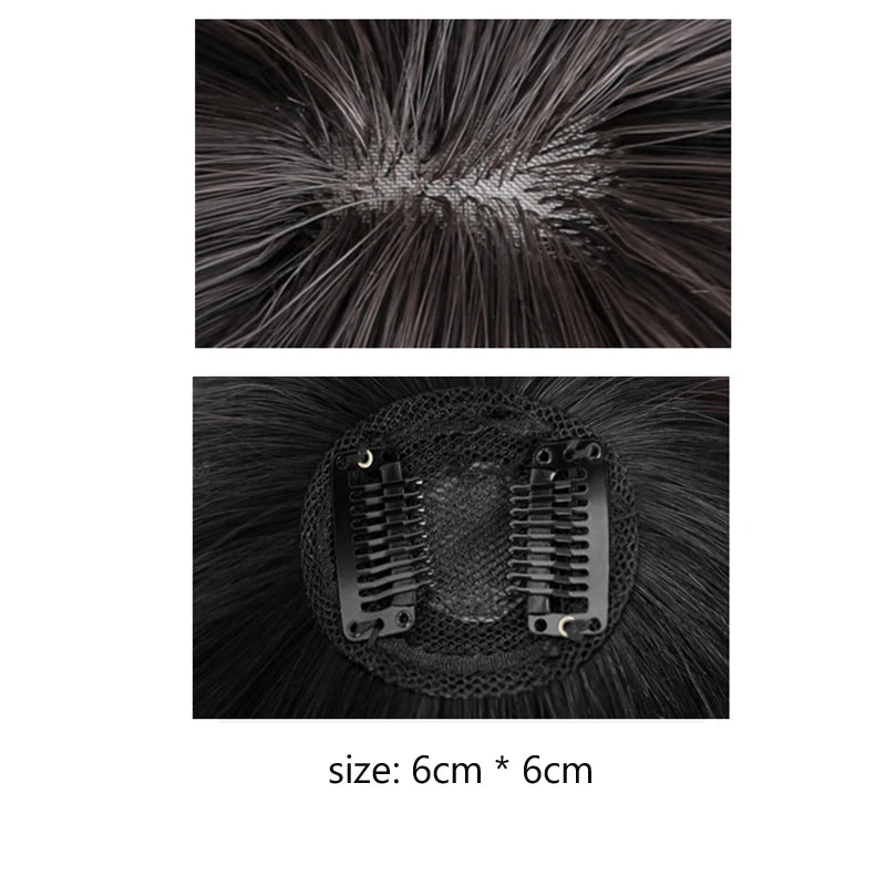 Fake 3D Air Bangs Hair Clip-In Extension Synthetic Fake Fringe Natural False hairpiece For Women Clip In Bangs