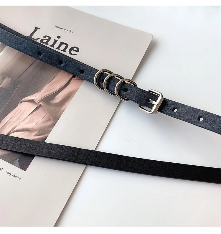 Punk Belt Women Dress Wide Chain Waistband Leather harness Ladies Corset Fashion Waist Belts Casual Dress PJ437