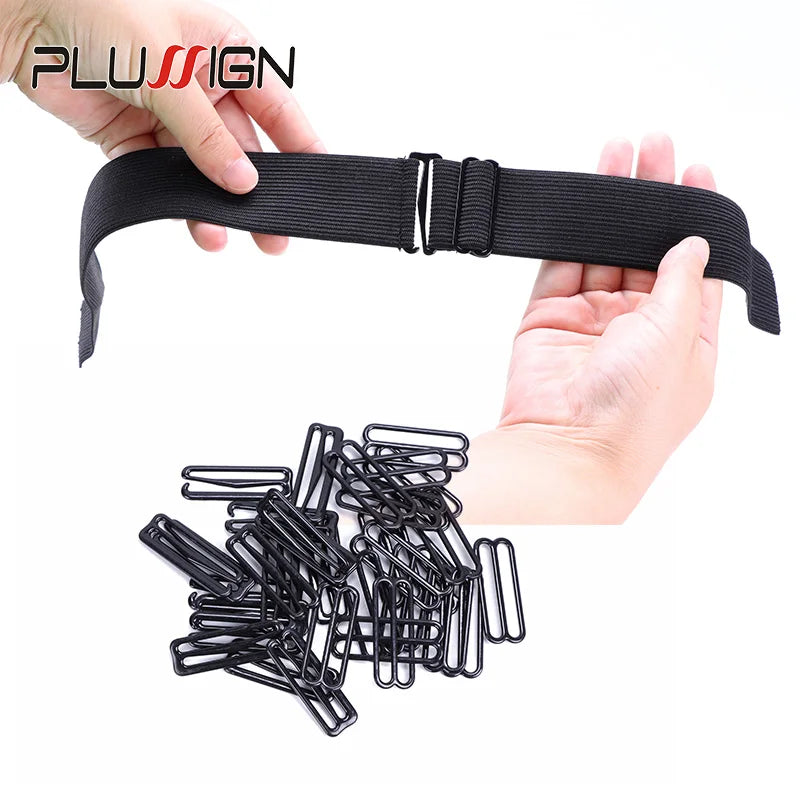 3Pcs 5Pcs Adjustable Elastic Band For Wigs Sewing Black Wig Band 2.5Cm, 3Cm, 3.5Cm Width Wig Accessories Wig Fixed Material
