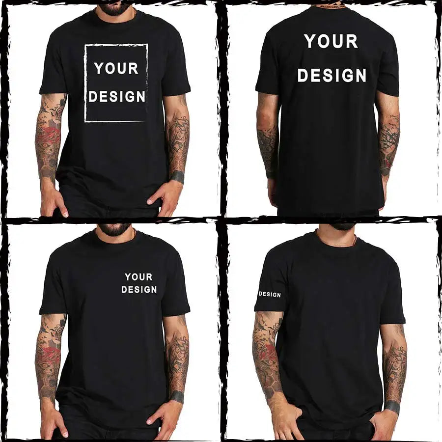 Free Shipping From US Customizable Male Female Short Sleeve
