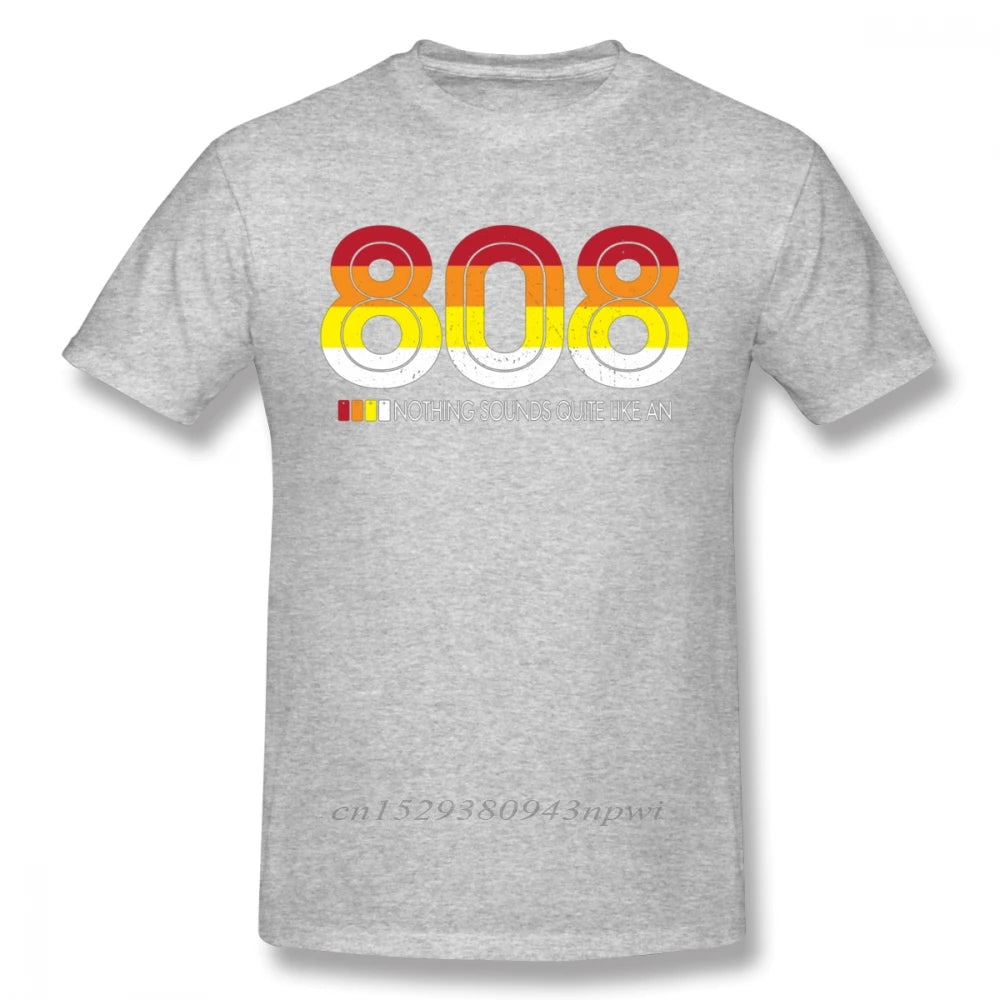 Novelty Male Roland TR 808 Tee Shirt Rock And Roll Drum Machine T Shirt Crewneck 100% Cotton T-Shirt