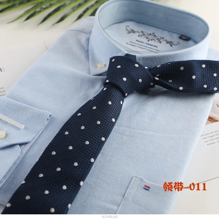 New Cotton Ties Fashion Stripe Dot Neck Tie for Wedding Business Suits Skinny Tie For Men Women Retra Slim Necktie Gravatas