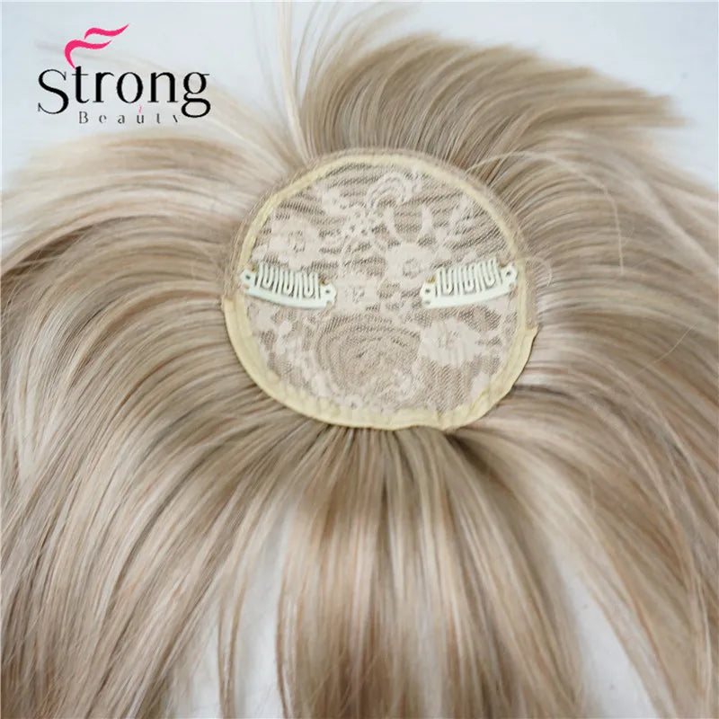 StrongBeauty Synthetic Hair Thin Neat Air Bangs Clip In Fringe Front Hair Temple Bangs Hair Extensions Hair Piece COLOUR CHOICES