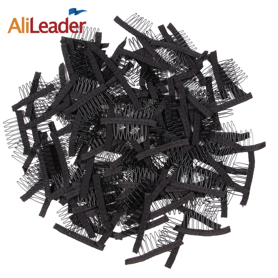 Alileader Wig Combs Lace Wig Clips Hair Clip Comb  Hair Weave Clips Comb For Hair Extensions For Wigs Popular Wig Making Tools