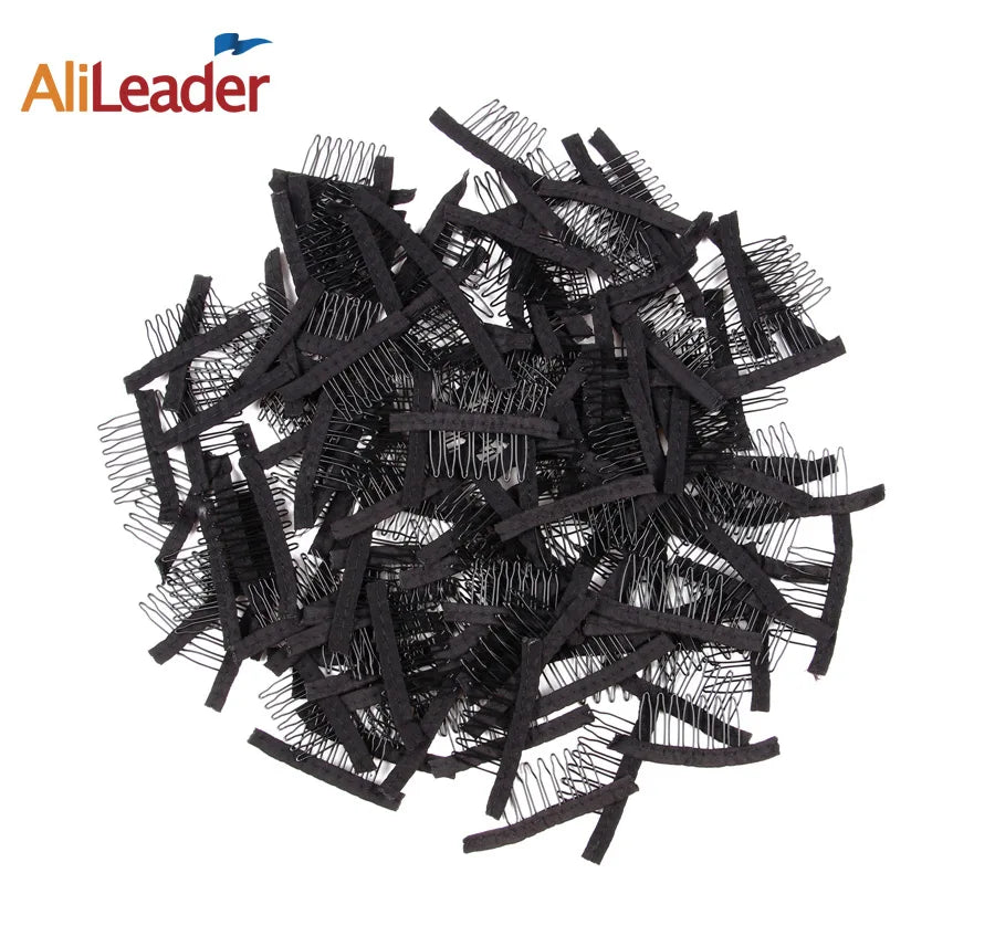 Alileader Wig Combs Lace Wig Clips Hair Clip Comb  Hair Weave Clips Comb For Hair Extensions For Wigs Popular Wig Making Tools