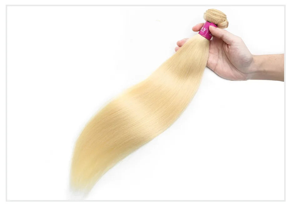 Raw Indian Hair 613 Bundles Straight Human Hair Bundles 1 3 4 Bundles Deal 40 Inch Honey Blonde Bundle Hair Extensions for Women