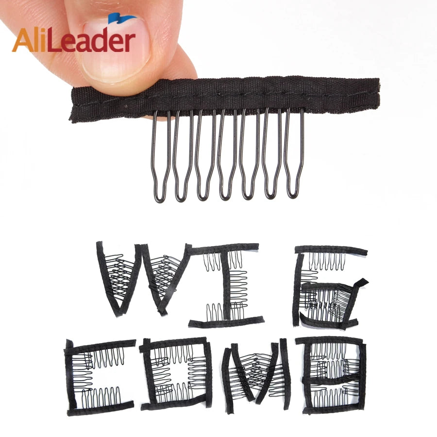 Alileader Wig Combs Lace Wig Clips Hair Clip Comb  Hair Weave Clips Comb For Hair Extensions For Wigs Popular Wig Making Tools