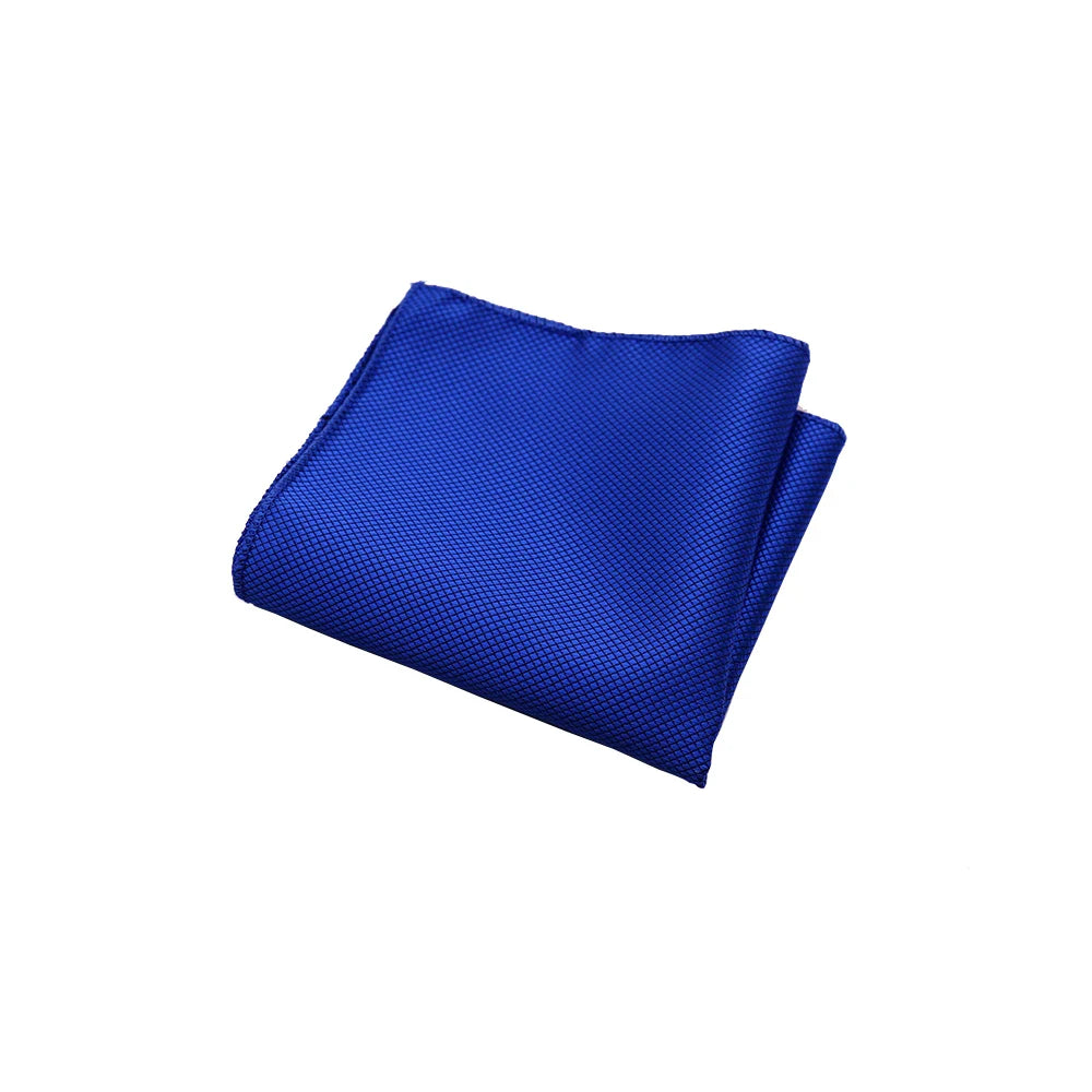 HUISHI Men's Hanky Jacquard Handkerchief Solid Plain Suits Pocket Square For Men Wedding Business Party Kanky Pocket Gifts