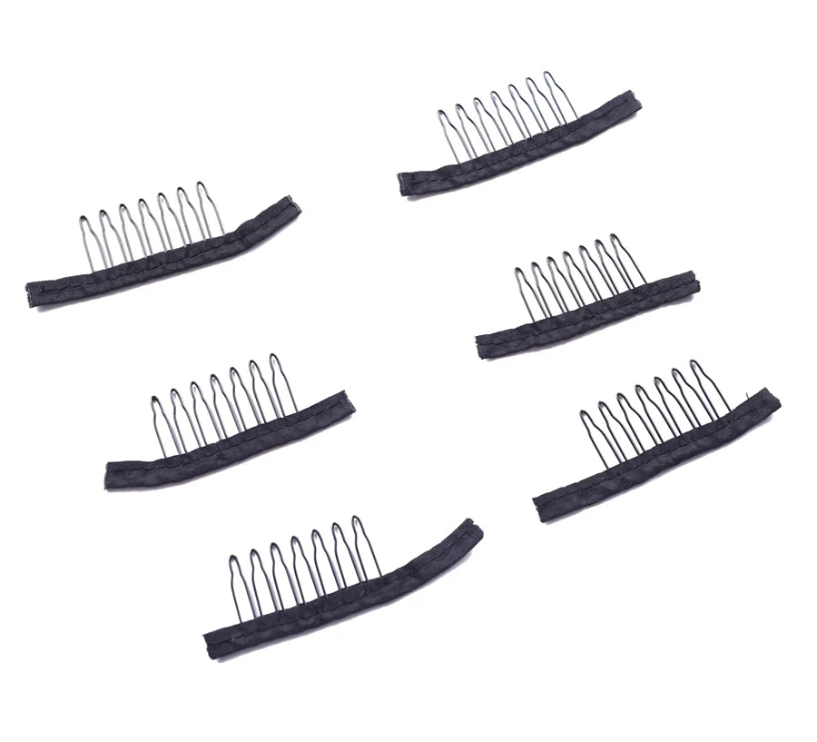 Alileader Wig Combs Lace Wig Clips Hair Clip Comb  Hair Weave Clips Comb For Hair Extensions For Wigs Popular Wig Making Tools