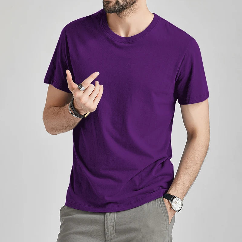 Hot Sale T-Shirts Male Tshirts Men Summer Tee Shirt Women Plain Solid Cotton Blue Short Top Tees Female Lady Girl Boy Brand Tee