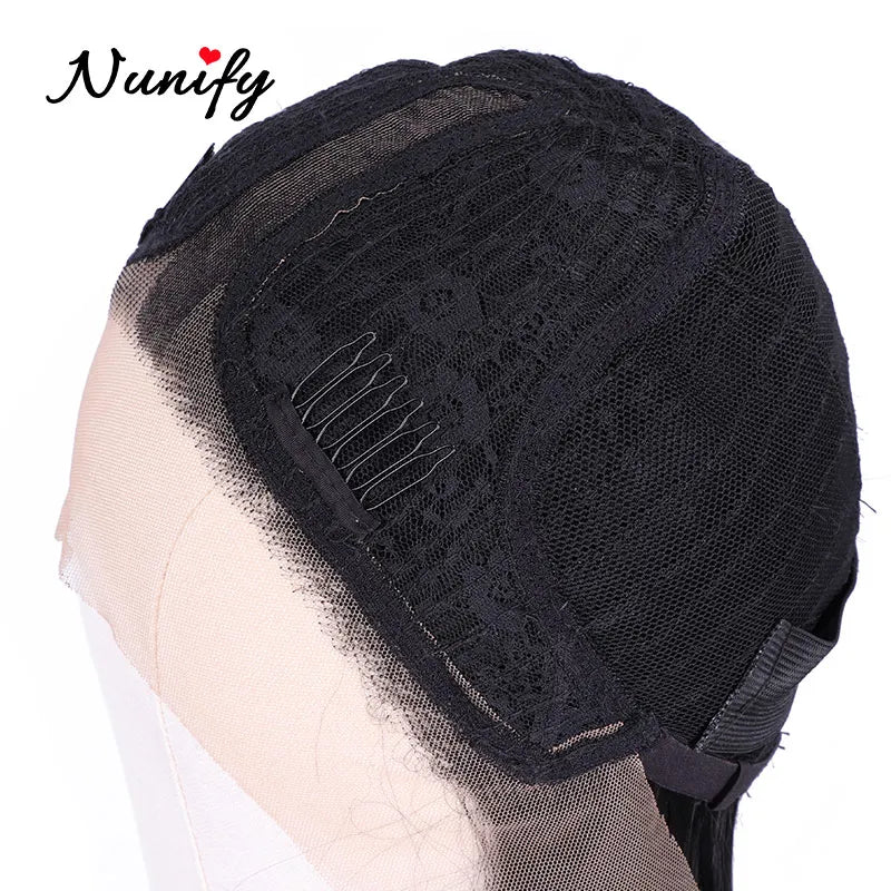 Nunify 12-24Pcs/Lot Black Wig Comb Clips With Steel Tooth Polyester Cloth Wig Accessories Styling Tools Convenient For Hair