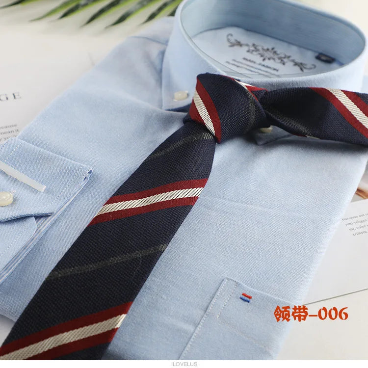 New Cotton Ties Fashion Stripe Dot Neck Tie for Wedding Business Suits Skinny Tie For Men Women Retra Slim Necktie Gravatas
