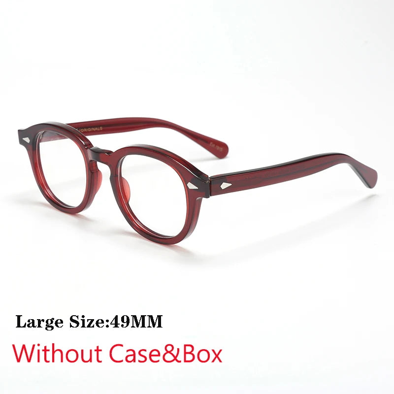 Optical Eyeglasses Frame Men Women Johnny Depp Vintage Glasses Computer Acetate Spectacle Frame For Male Clear Lens