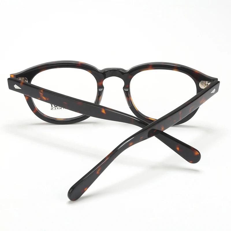 Optical Eyeglasses Frame Men Women Johnny Depp Vintage Glasses Computer Acetate Spectacle Frame For Male Clear Lens