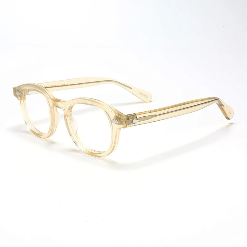 Optical Eyeglasses Frame Men Women Johnny Depp Vintage Glasses Computer Acetate Spectacle Frame For Male Clear Lens