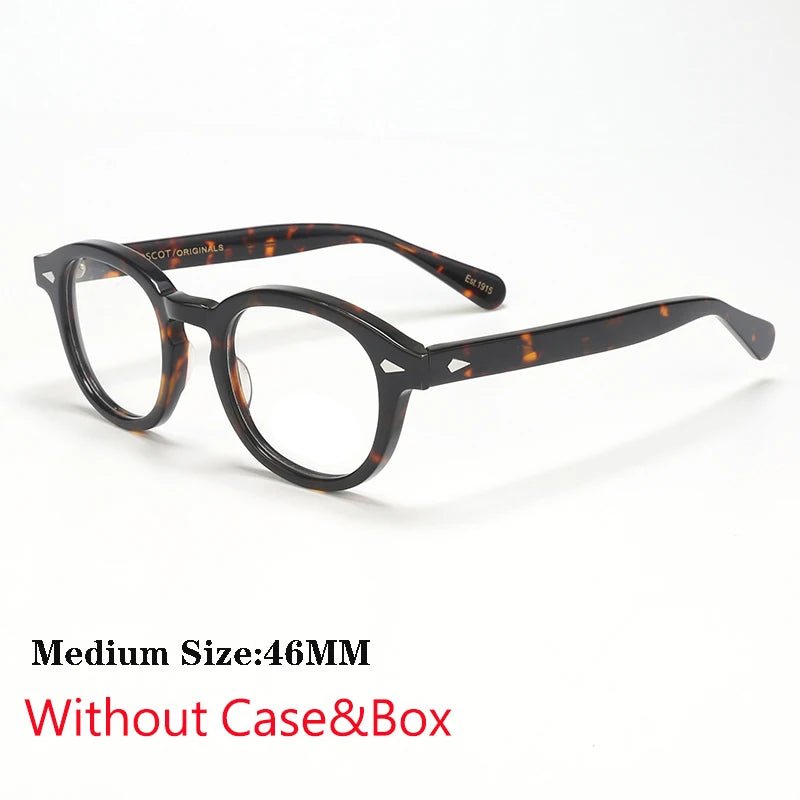 Optical Eyeglasses Frame Men Women Johnny Depp Vintage Glasses Computer Acetate Spectacle Frame For Male Clear Lens