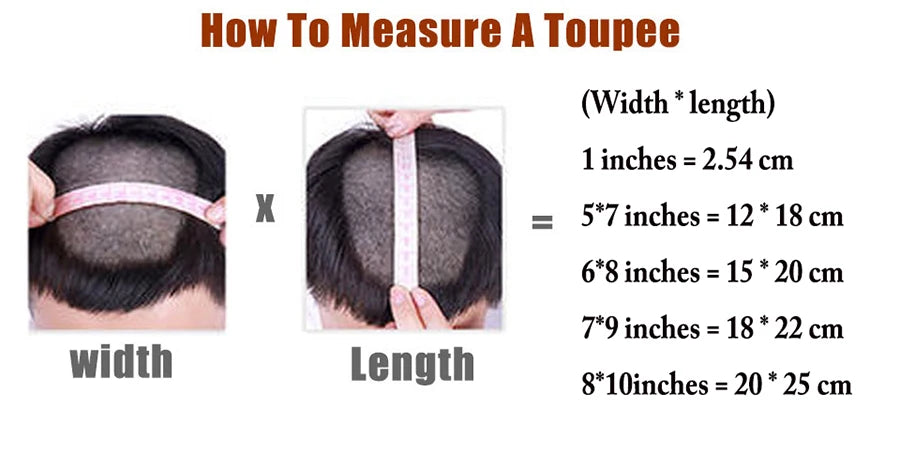 Men Toupees Real Hair Replacement Systems Thin Skin base Indian Human Remy Hair Toupee with Tapes Hairpiece Male Wig Touchcolor