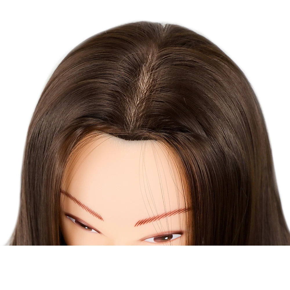 Head Dolls For Hairdressers 65cm Hair Synthetic Mannequin Head Hairstyles Female Mannequin Hairdressing Styling Training Head