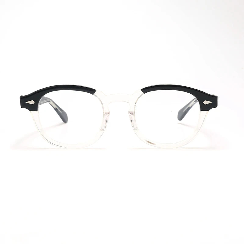 Optical Eyeglasses Frame Men Women Johnny Depp Vintage Glasses Computer Acetate Spectacle Frame For Male Clear Lens