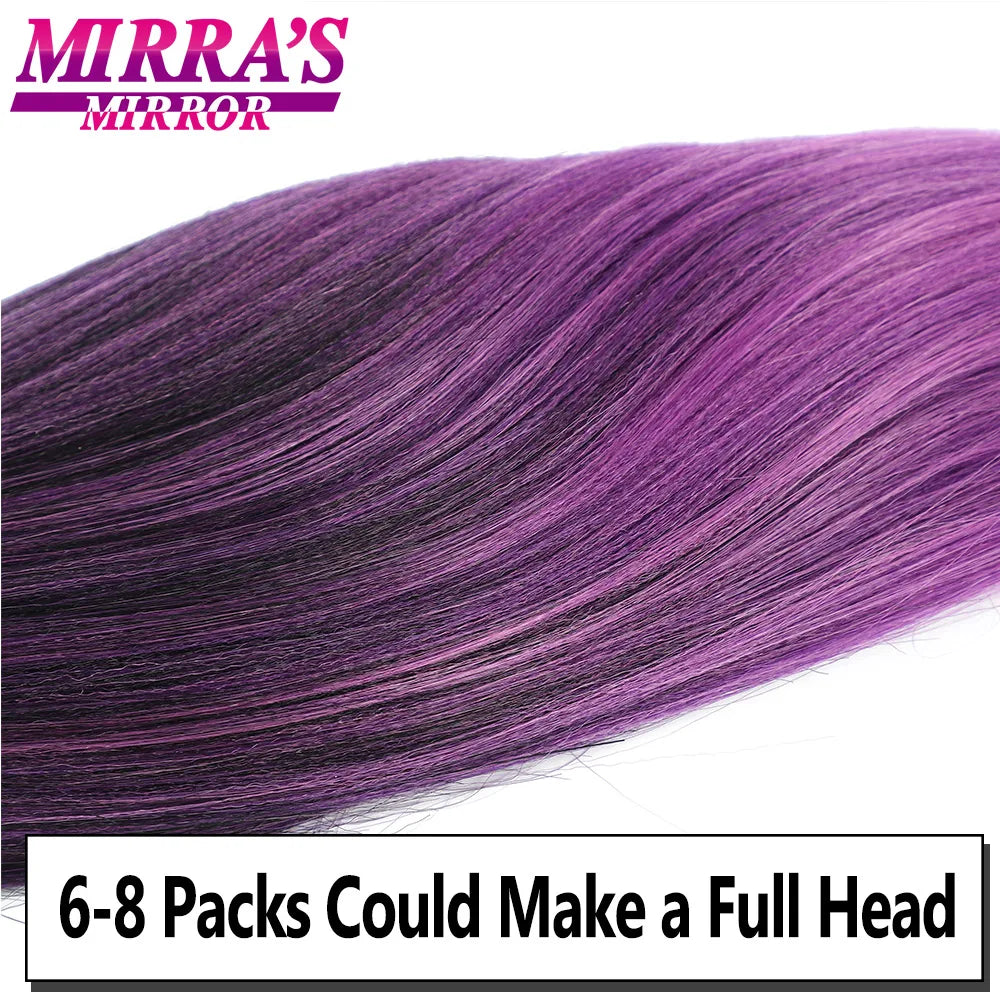 Pre-stretched Braiding Hair 26Inch 90G Synthetic Jumbo Hair Extensions for Crochet Braids DIY Pink Peach Red Yellow Fake Hair