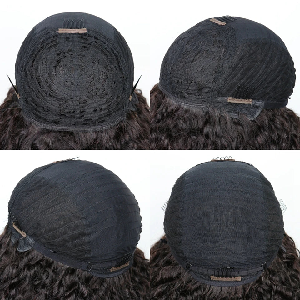 Afro Kinky Curly Wig Human Hair Short Pixie Curl Afro Kinky Curly Wig Natural And Soft4B 4C Brazilian Hair Wig Full Machine Made