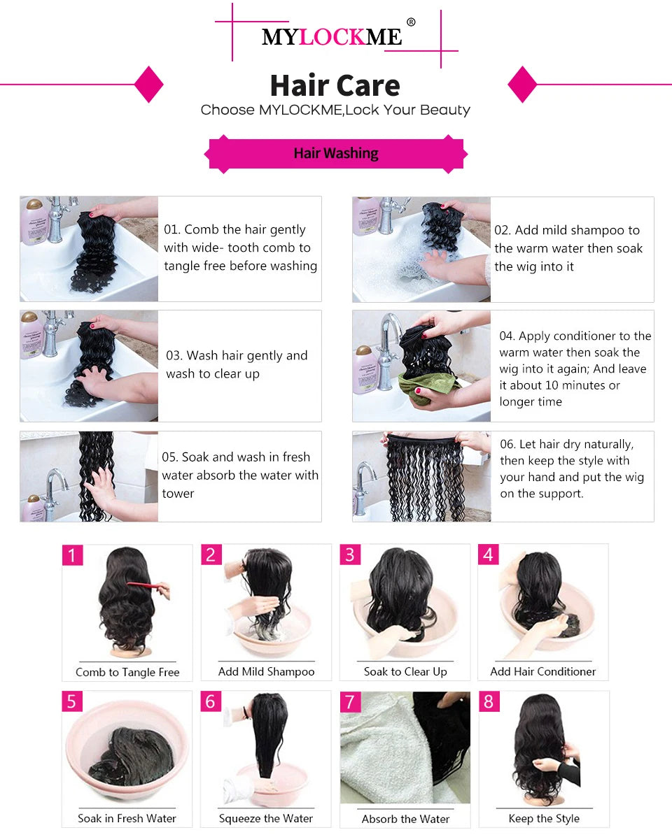 Curly Lace Front Wig Human Hair 13x4 13x6 Deep Wave Lace Frontal Wig 6x4 5x5 Glueless Transparent Pre Cut Lace Wigs 210 Density